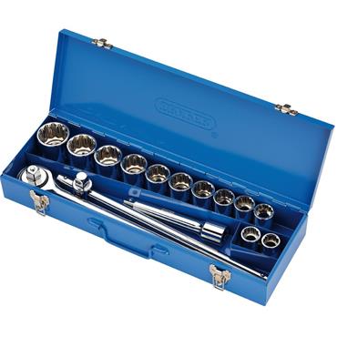 Draper Socket Set 3/4" Drive 15 Piece