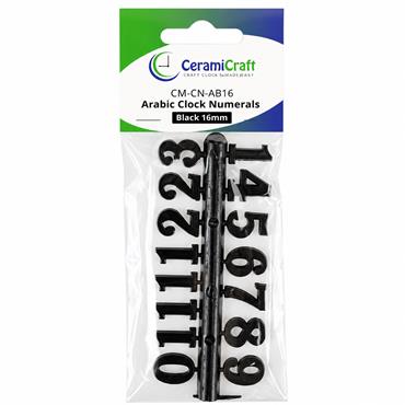 NUMERAL ARABIC BLACK 16MM S/A