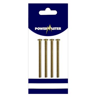 POWERMASTER SOCKET SCREWS 2"  PK 4 BRASS