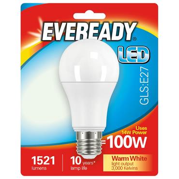 EVEREADY BULB 14W {100W} E27 LED GLS