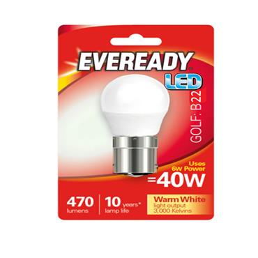 Eveready 6w (40w) E27 Led Golf Ball