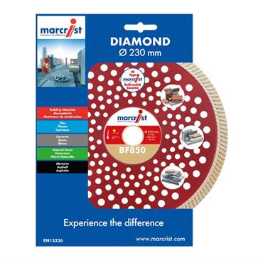 MARCRIST DIAMOND BLADE BF850 230 x 22.2MM AKKUMAX