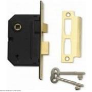 BASTA MORTICE LOCK 65MM BRASS 21/2"