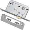 BASTA MORTICE LOCK 65MM CHROME 21/2"