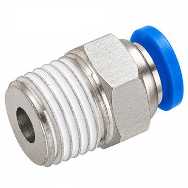 Pneumatic Push-Fit Stud Connector 1/4" BSP ? 8mm