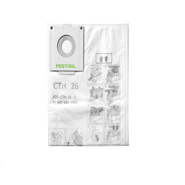 FESTOOL FILTER BAG CTH26 BOX 3 SELFCLEAN