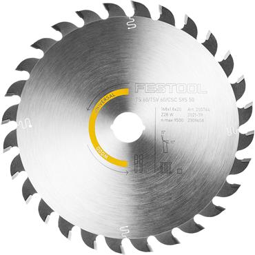 FESTOOL SAW BLADE 168MM X1.8X20MM W 28T