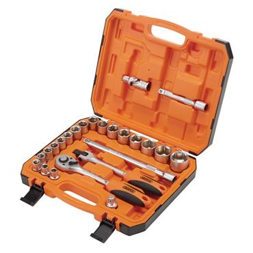 DRAPER SOCKET SET 24 PIECE 1/2" DRIVE