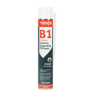 Timco Expanding Foam 750ml Fire Rated Hand Held