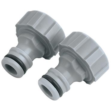 DRAPER TAP CONNECTOR 3/4" BSP (PK 2)