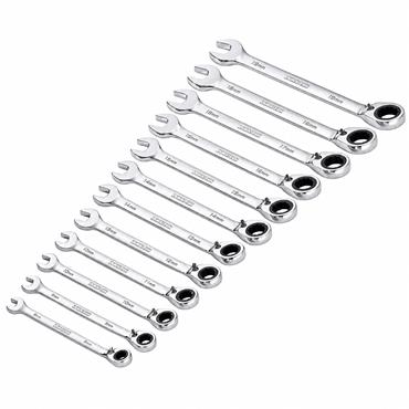 Draper Ratchet Spanner Set  Metric (12 Pc)