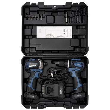 Draper Combi Drill & Impact Driver 12 V 2 Batts+c