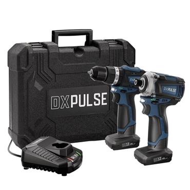 Draper Combi Drill & Impact Driver 12 V 2 Batts+c
