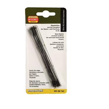 PROXXON FRETSAW BLADE  NO 3 PKT 12 METAL CUTTING
