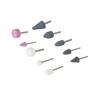 SILVERLINE GRINDING STONE SET 3MM SHANK SET 3