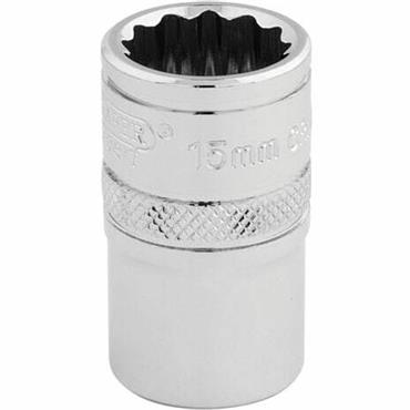 SOCKET 1/2"DR BI-HEX 15MM