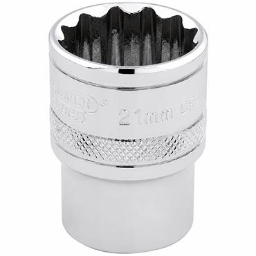 Draper Expert 33290 21mm 12-Point Socket ? 1/2" Drive