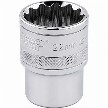 SOCKET 1/2"DR BI-HEX 22MM