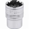 SOCKET 1/2"DR BI-HEX 22MM