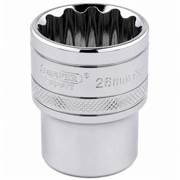 Draper Expert 33441 HI-TORQ 26mm 12-Point Socket ? 1/2" Drive