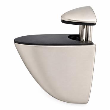 PELICAN GLASS SHELF BRACKET MEDIUM S.CHROME