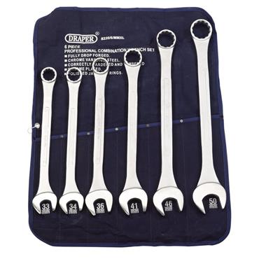 Draper Combi Spanner Set 33-50mm (6 Pc)