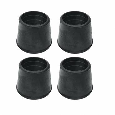 SELECT CHAIR FEET 1 1/8" BLACK PK4 RUBBER