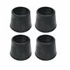 SELECT CHAIR FEET 1 1/8" BLACK PK4 RUBBER