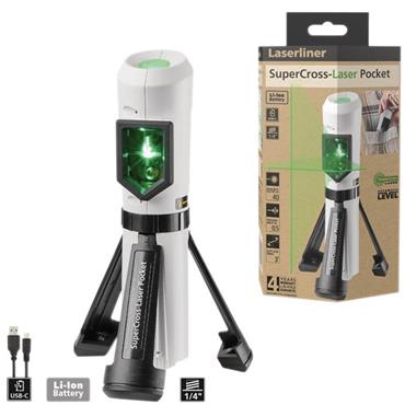 Draper Green Pocket Cross Line Laser Level