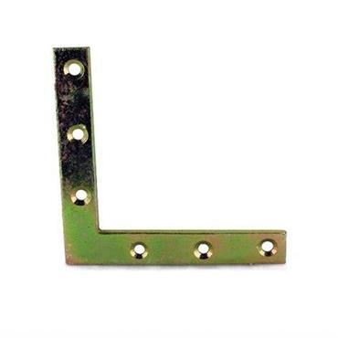 Crompton No. 324 Zinc-Plated Flat Corner Plate 100mm (4")