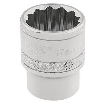 DRAPER SOCKET 17MM  3/8"  DRIVE