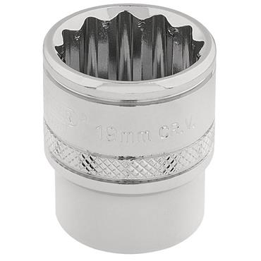 DRAPER SOCKET 19MM 3/8DR BIHEX