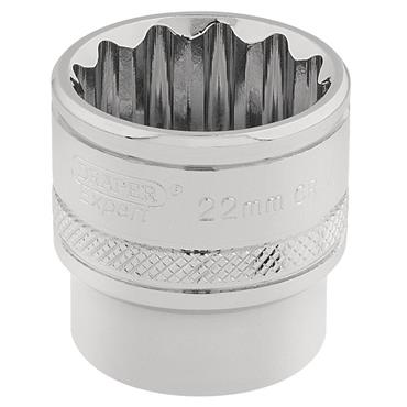 DRAPER SOCKET 22MM  3/8"  DRIVE