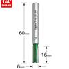 Trend 3/2X1/4TC Two-Flute Straight Router Cutter ? 6mm Diameter 16mm Cutting Length 1/4" Shank