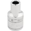 DRAPER SOCKET 8MM 1/2" DR BI-HEX CHROME
