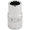 DRAPER 13MM SOCKET 1/2"DR BIHEX CHROME