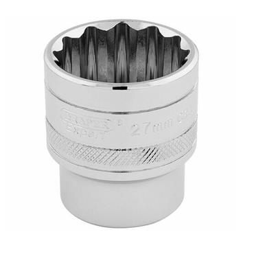 DRAPER 27MM SOCKET 1/2" DRIVE BIHEX
