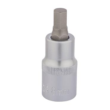 DRAPER SOCKET 8MM 1/2" DR BI-HEX CHROME