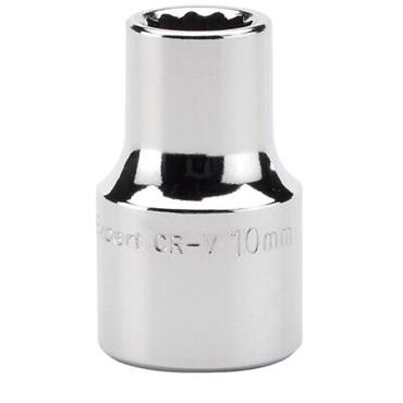DRAPER SOCKET 10MM 1/2" DR BI-HEX CHROME