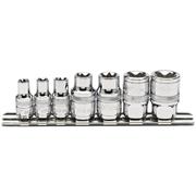 DRAPER TORX SOCKET SET 1/4&3/8" DR 7 PIECE