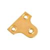 GLASS PLATE BRASS 2" PLATED PLAIN