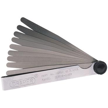 DRAPER 10 BLADE IMPERIAL FEELER GAUGE SET