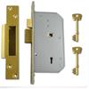 CHUBB 5 LEVER SASHLOCK BRASS 2K CD