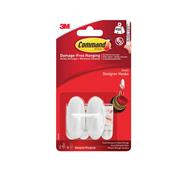 3M COMMAND SMALL OVAL HOOK PK 6