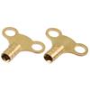 DRAPER BRASS RADIATOR KEYS PK 2