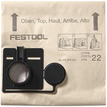 FESTOOL FILTER BAGS FIS-CT22 PK5