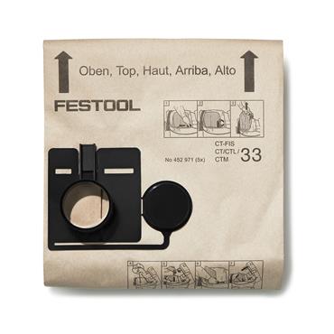 FESTOOL FILTER BAGS CT33 (PK 5)