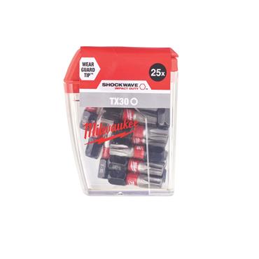 MILWAUKEE SHOCKWAVE TX30 25MMX 25 PCS