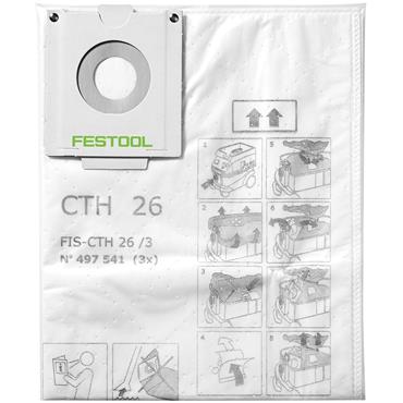 FESTOOL FILTER BAG CTH26 BOX 3 SELFCLEAN