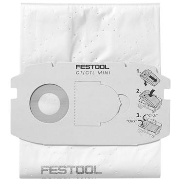 FESTOOL FILTER BAGS FIS-CT MINI (PK 5) UNTIL 2018